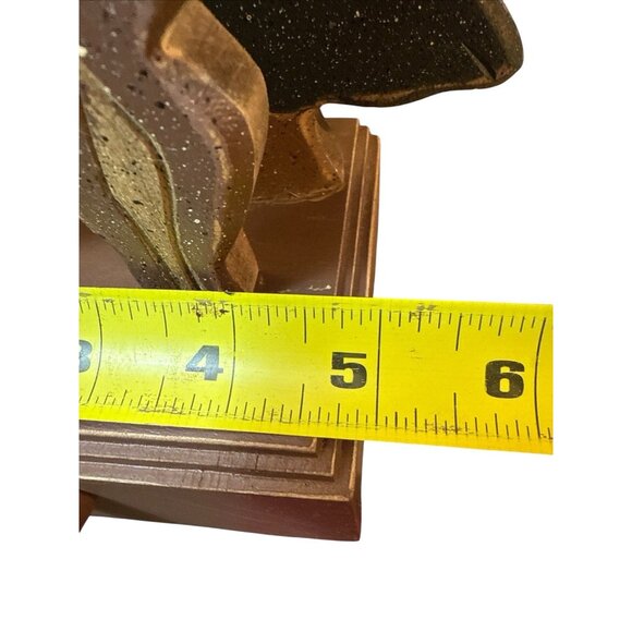 Stocking Holder Hanger Moose W/ Christmas Tree Primitive Rustic Wood Wooden 8” - Picture 5 of 9